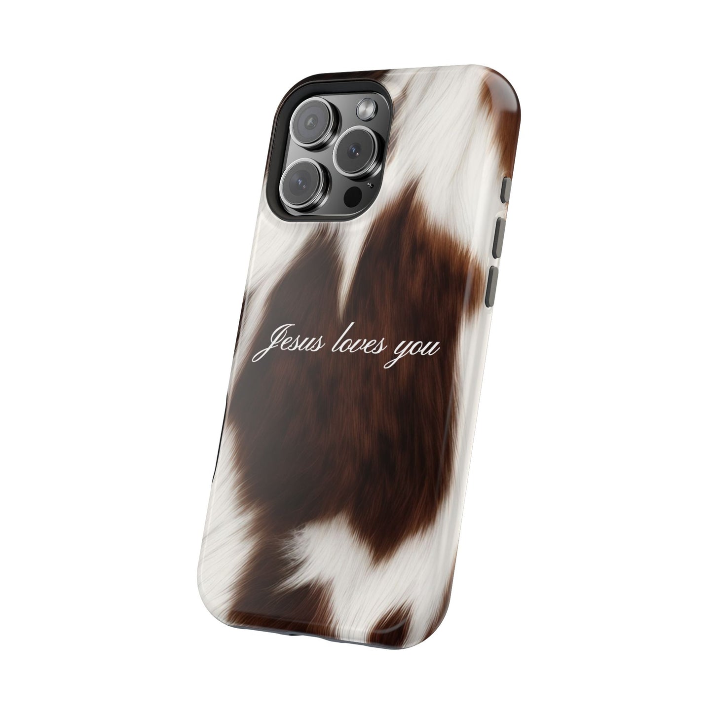 Jesus loves you Cow MagSafe Phone Case