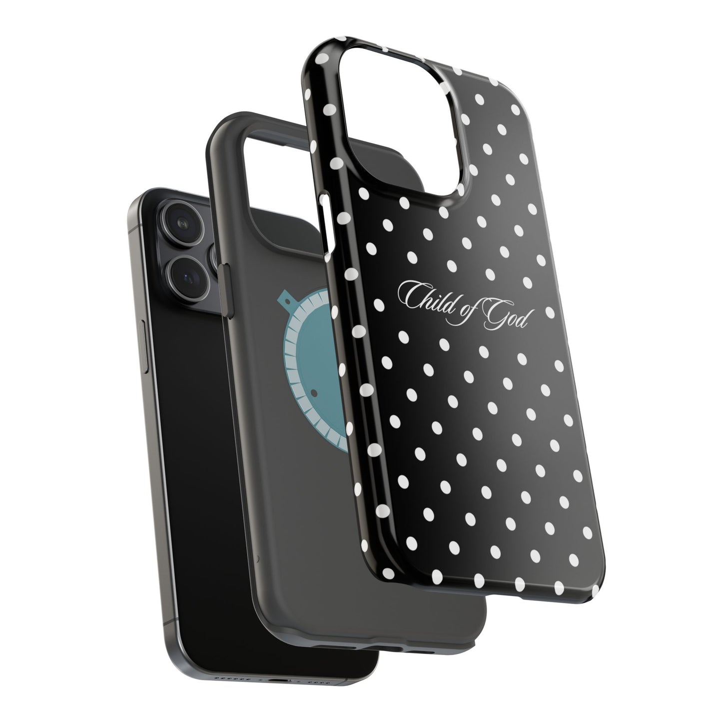 Child of God Black Polka Dot MagSafe Phone Case