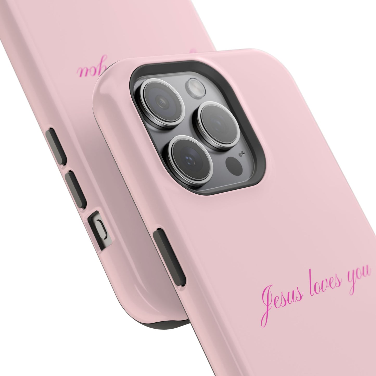 Jesus loves you Baby Pink Phone Case MagSafe