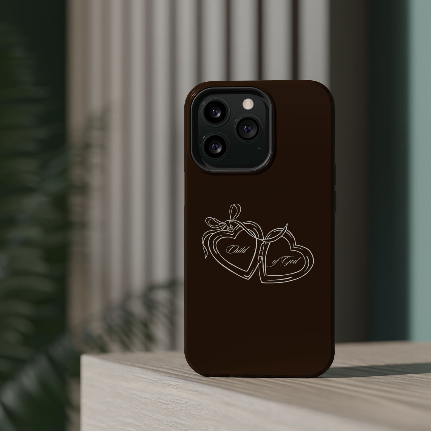Child of God Locket Espresso Phone Case MagSafe