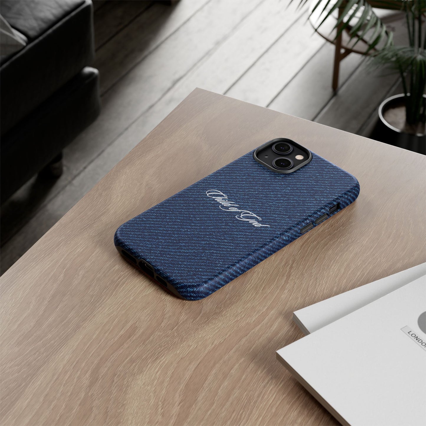 Child of God Denim Phone Case