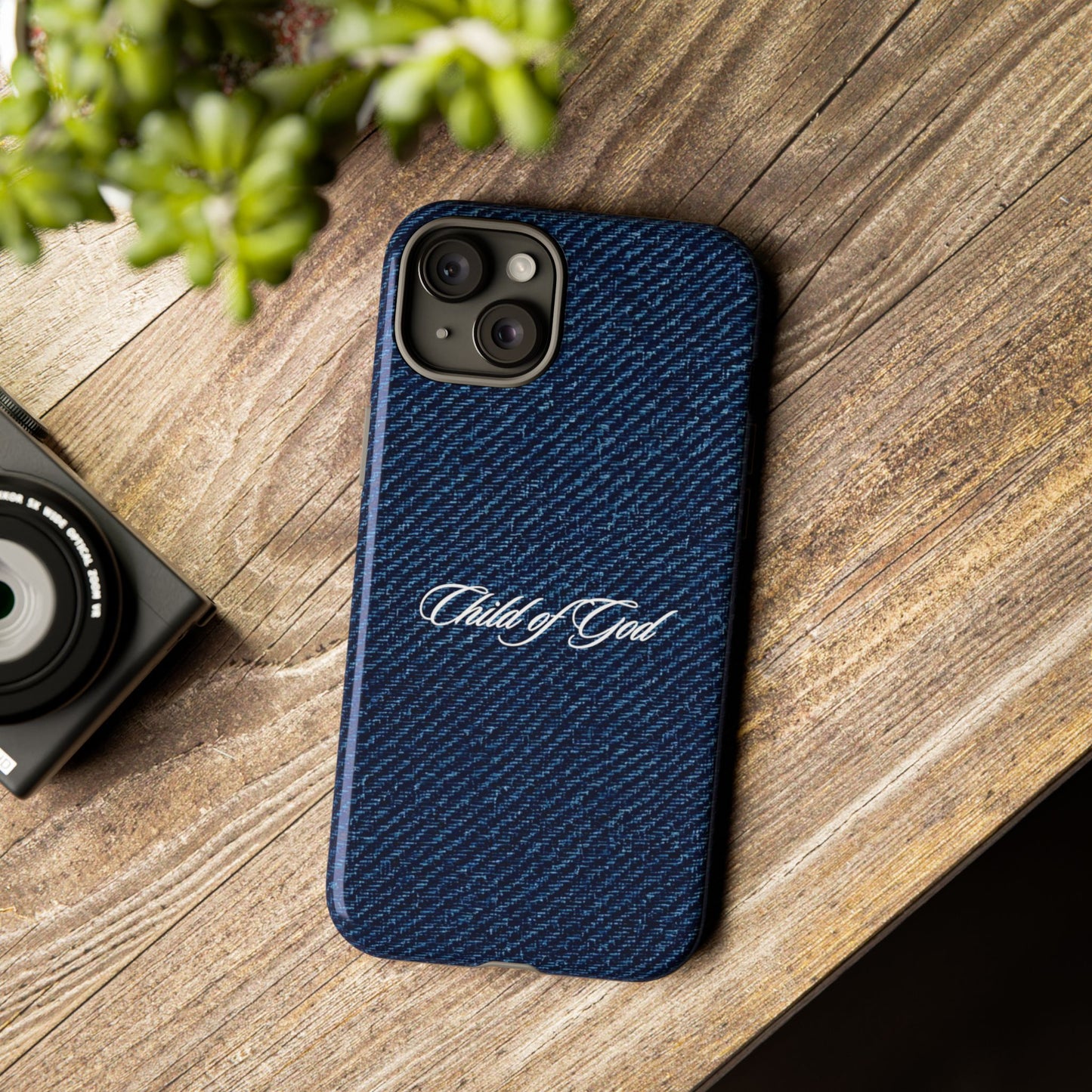 Child of God Denim Phone Case