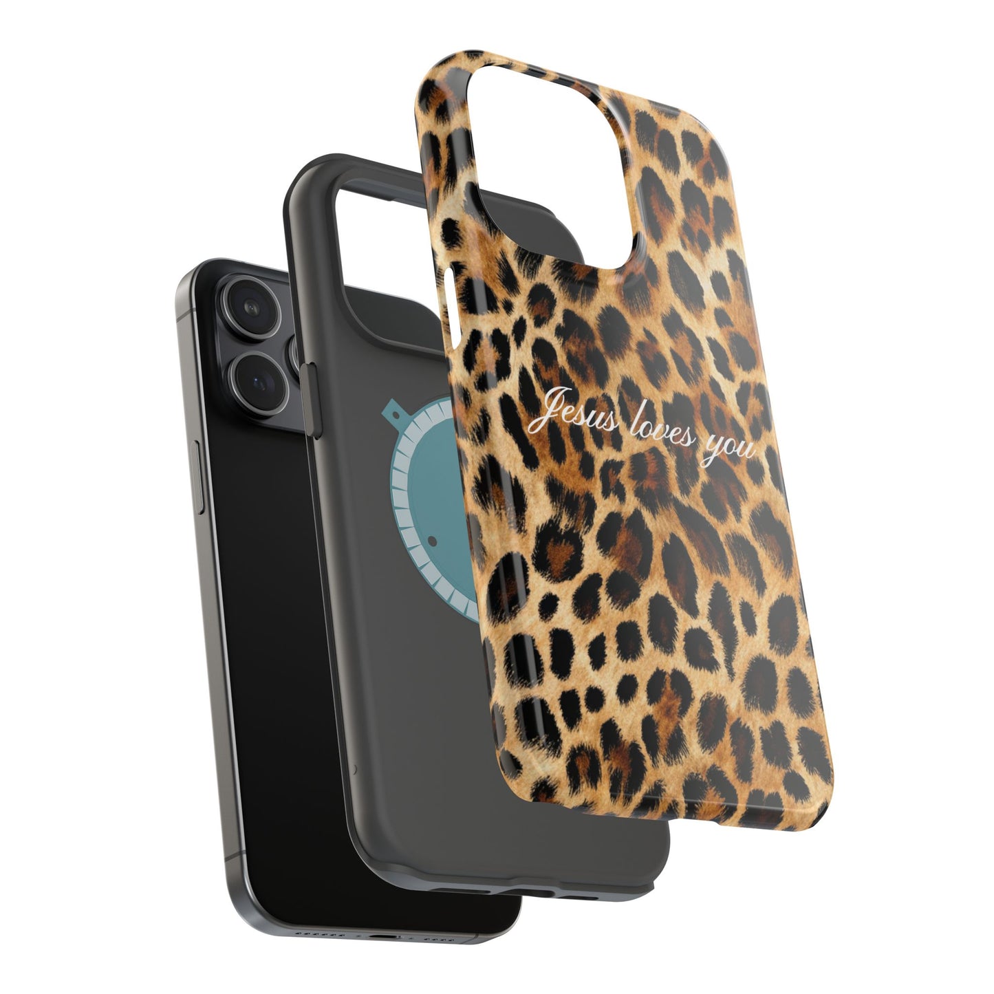 Jesus loves you Leopard Phone Case MagSafe