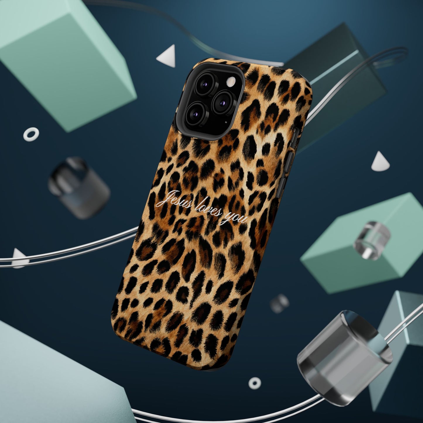 Jesus loves you Leopard Phone Case MagSafe