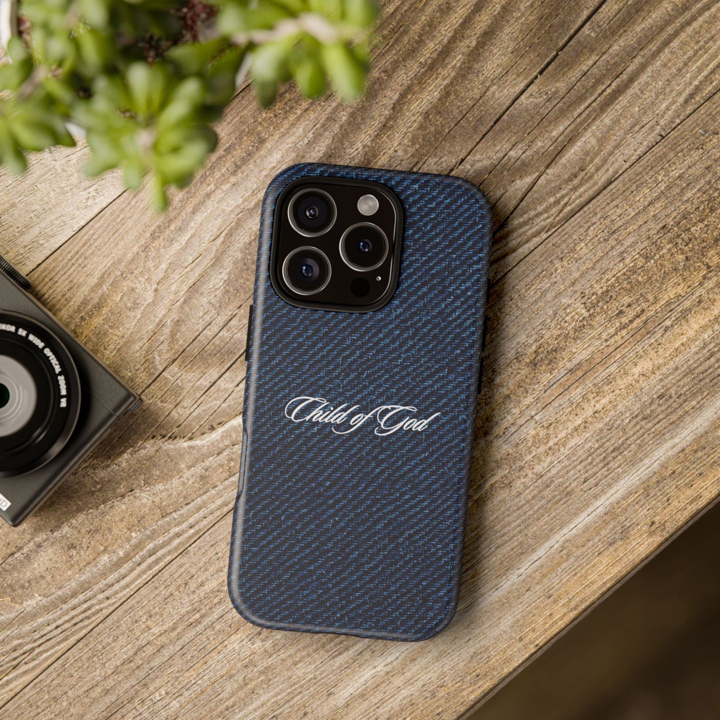 Child of God Denim Phone Case