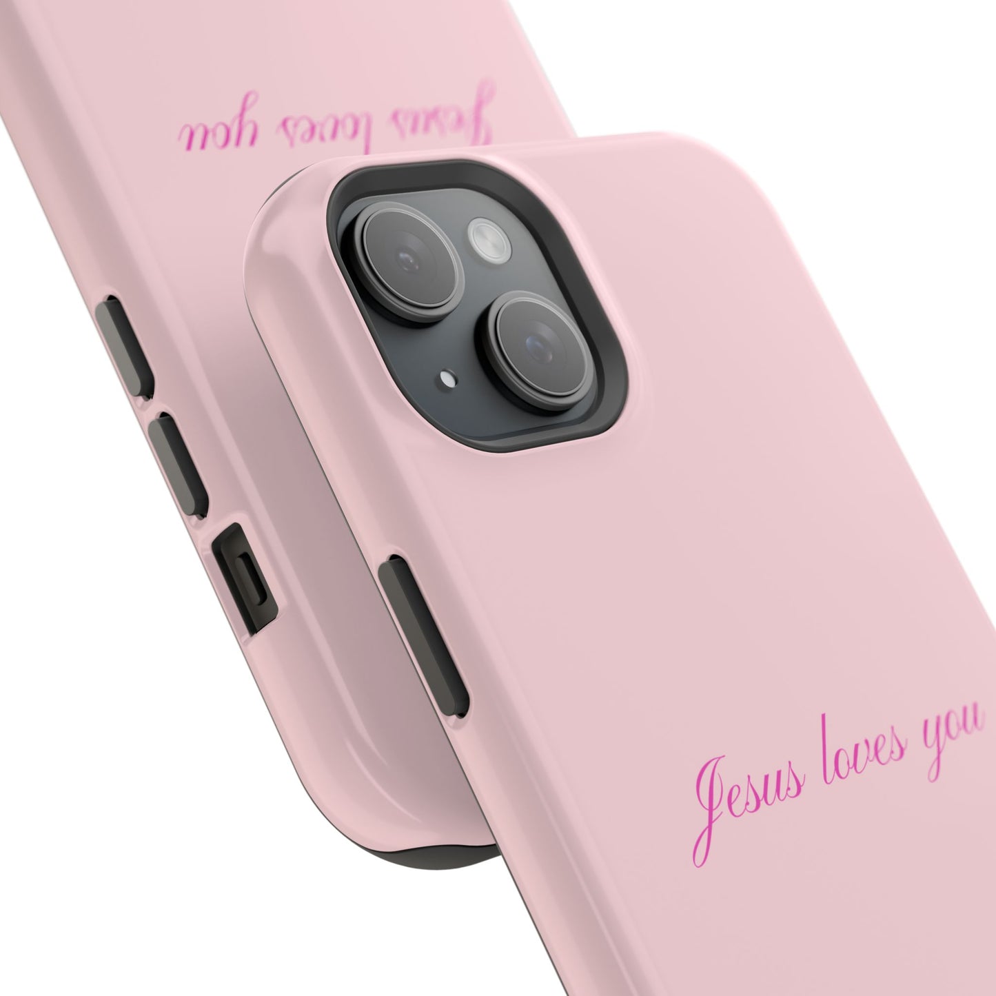 Jesus loves you Baby Pink Phone Case MagSafe