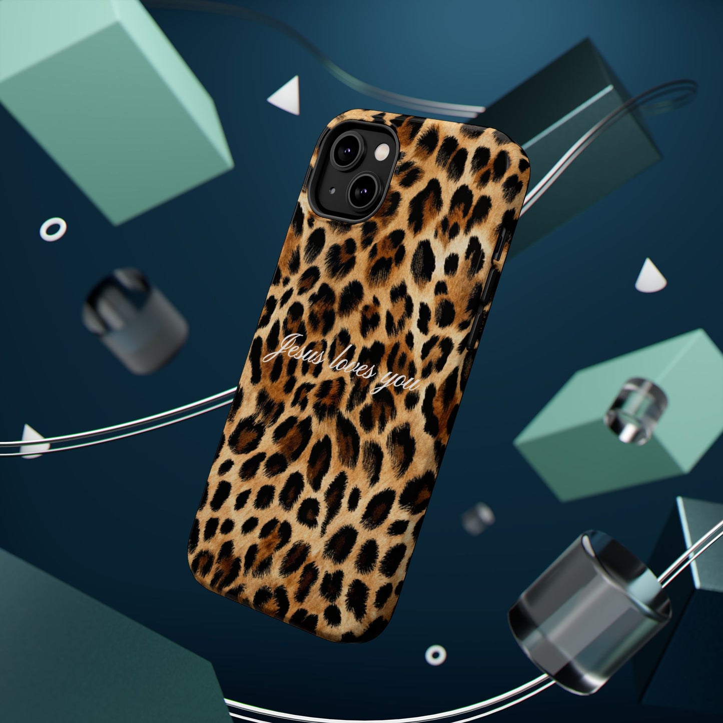 Jesus loves you Leopard Phone Case MagSafe