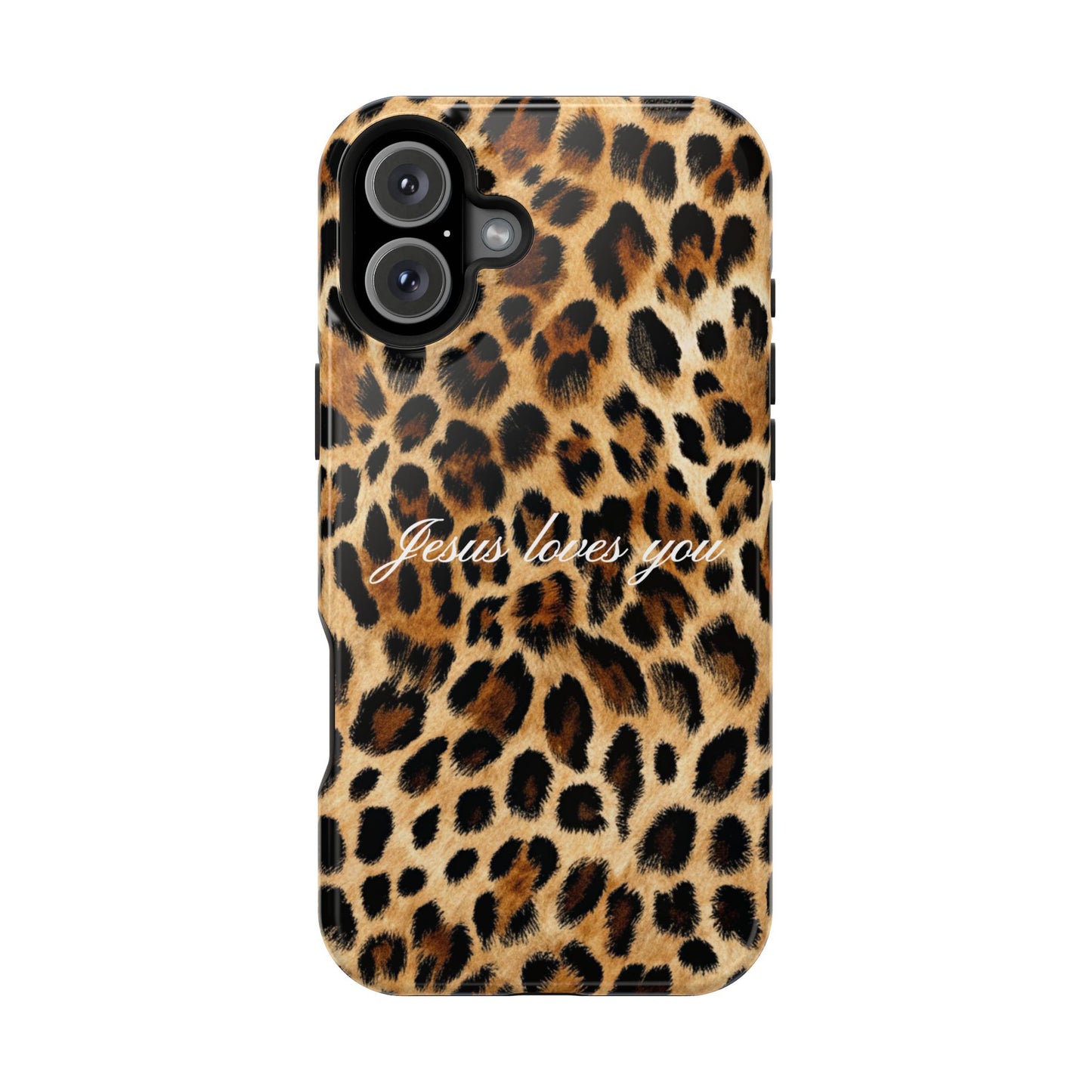 Jesus loves you Leopard Phone Case MagSafe