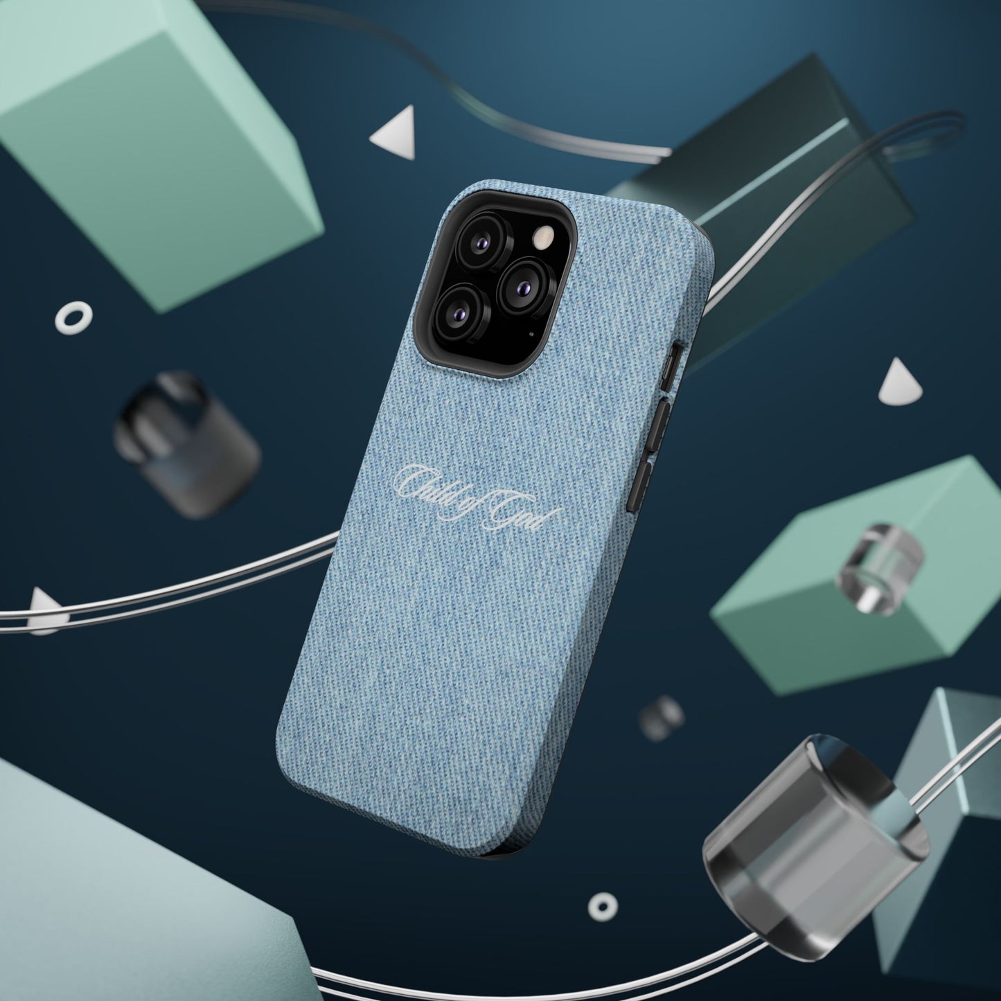 Child of God Denim Phone Case MagSafe