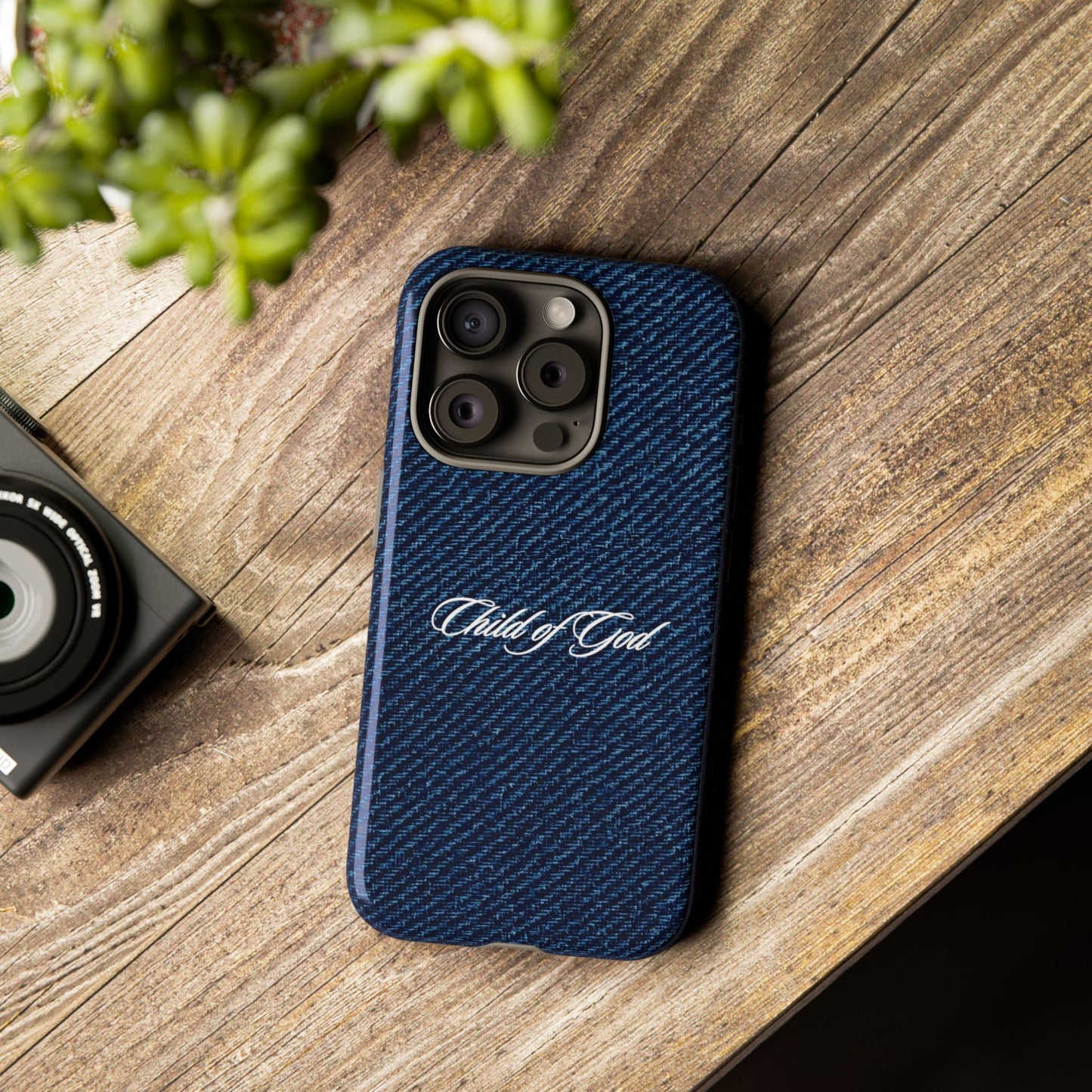 Child of God Denim Phone Case