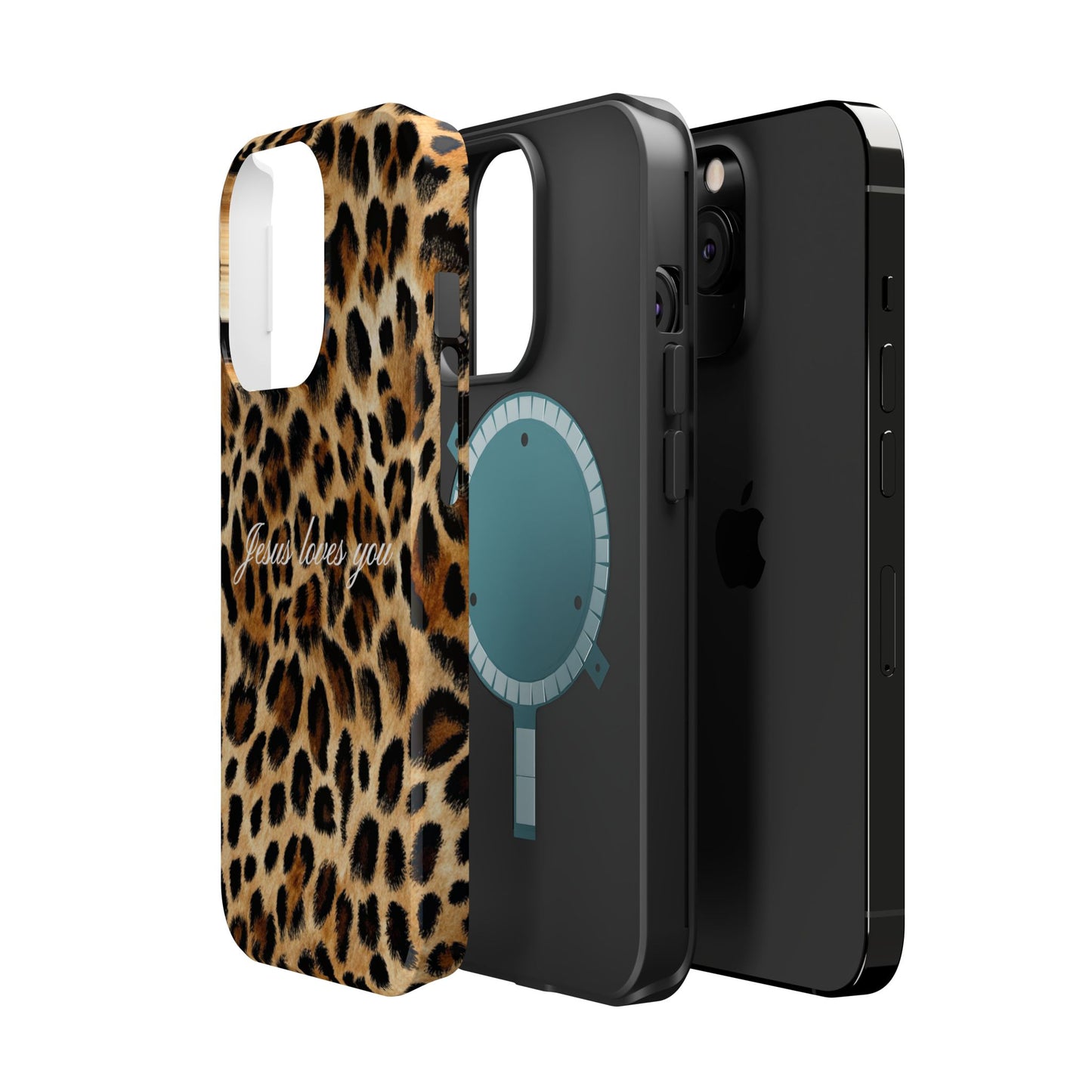 Jesus loves you Leopard Phone Case MagSafe