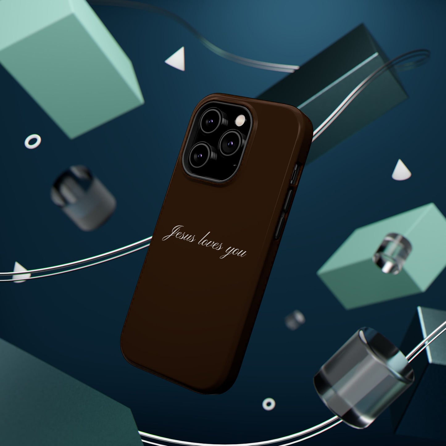 Jesus loves you Espresso MagSafe Phone Case