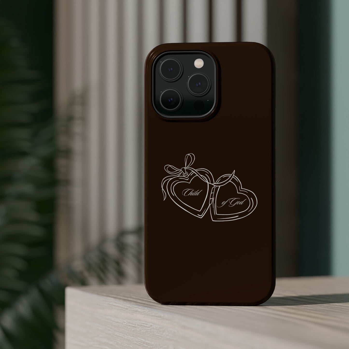 Child of God Locket Espresso Phone Case MagSafe