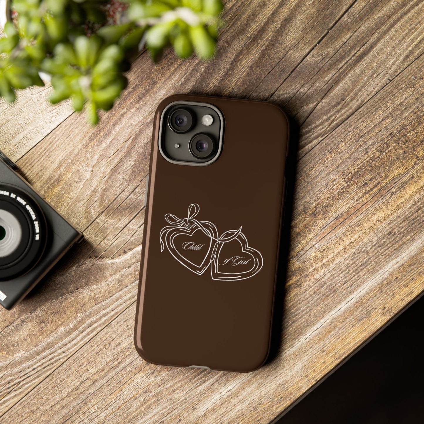 Child of God Locket Espresso Phone Case