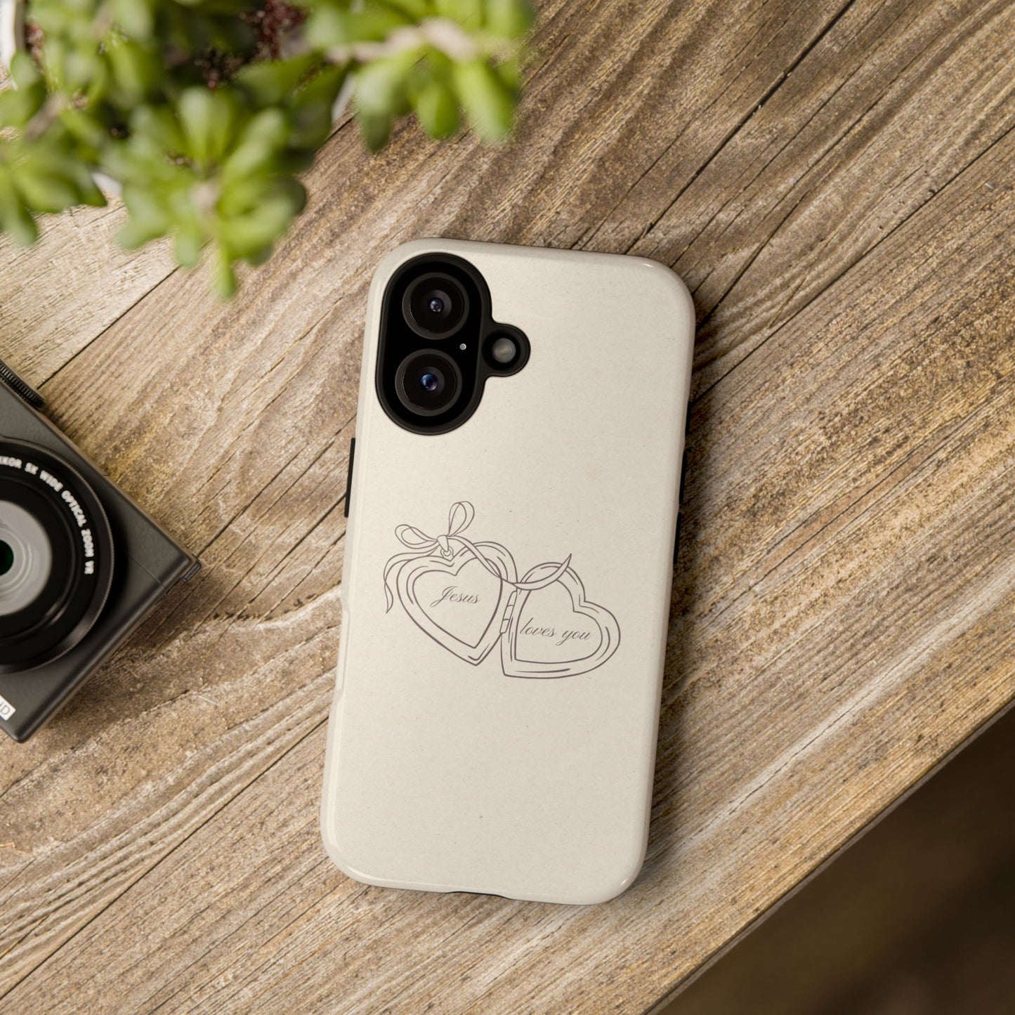 Jesus loves you Locket Phone Case