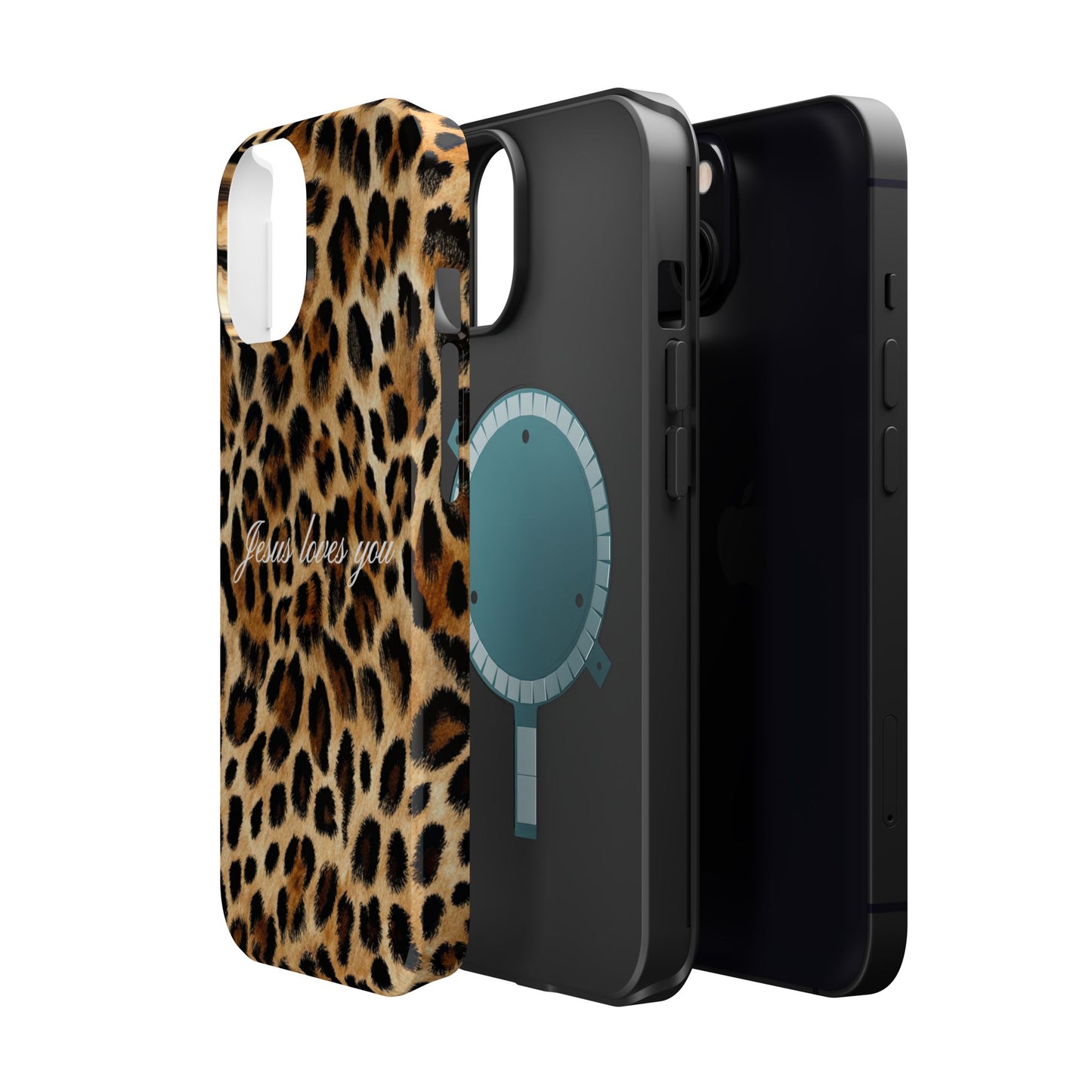 Jesus loves you Leopard Phone Case MagSafe