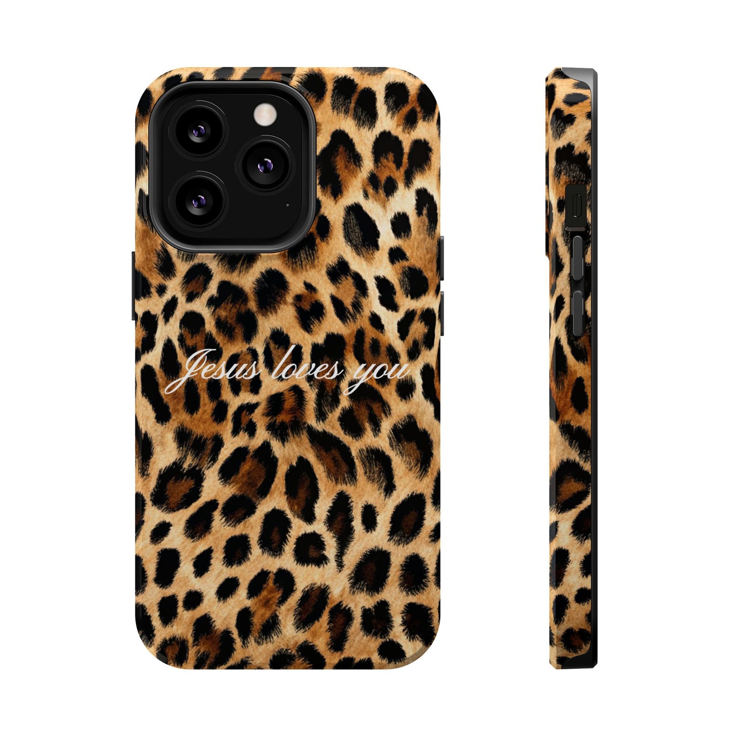 Jesus loves you Leopard Phone Case MagSafe