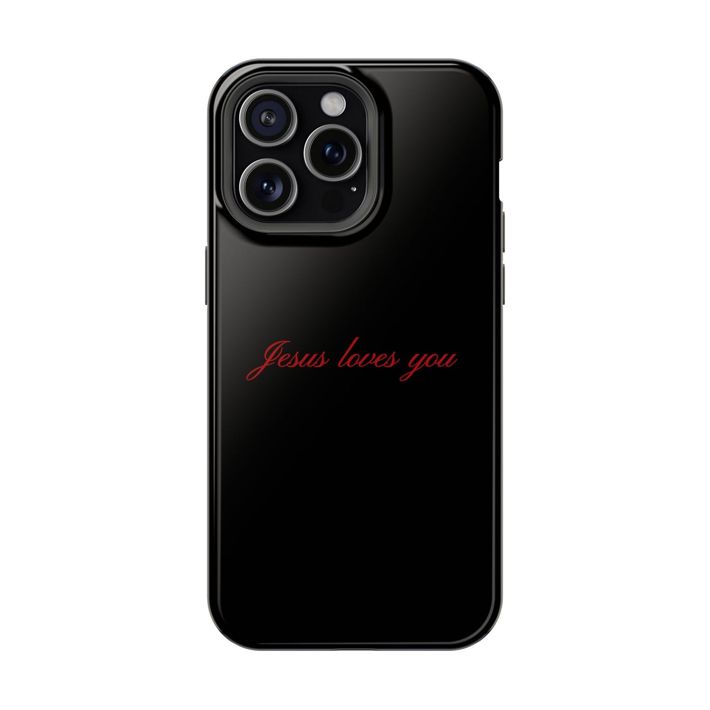 Jesus loves you Black MagSafe Phone Case