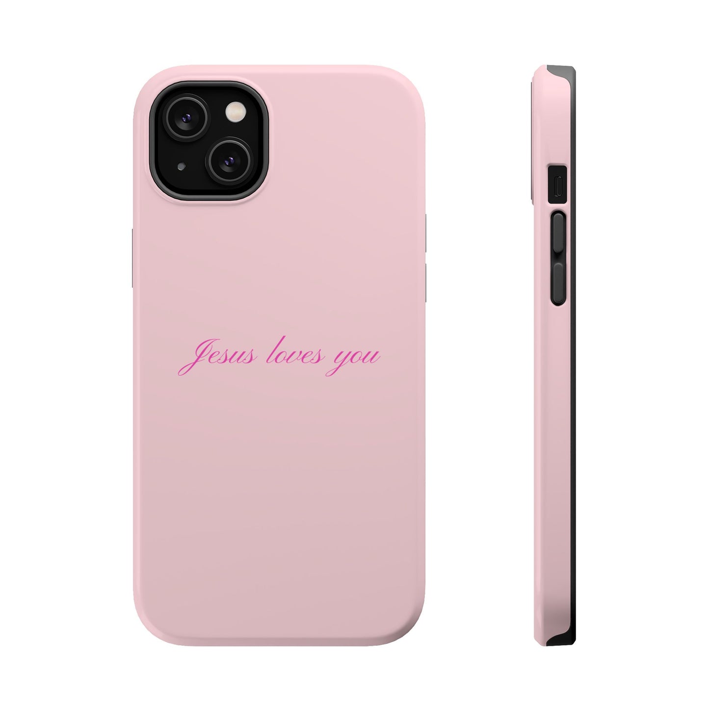 Jesus loves you Baby Pink Phone Case MagSafe