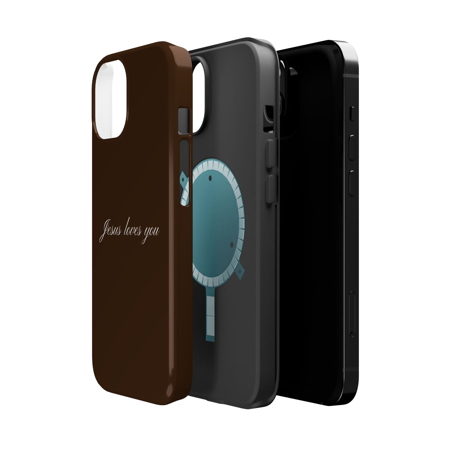 Jesus loves you Espresso MagSafe Phone Case