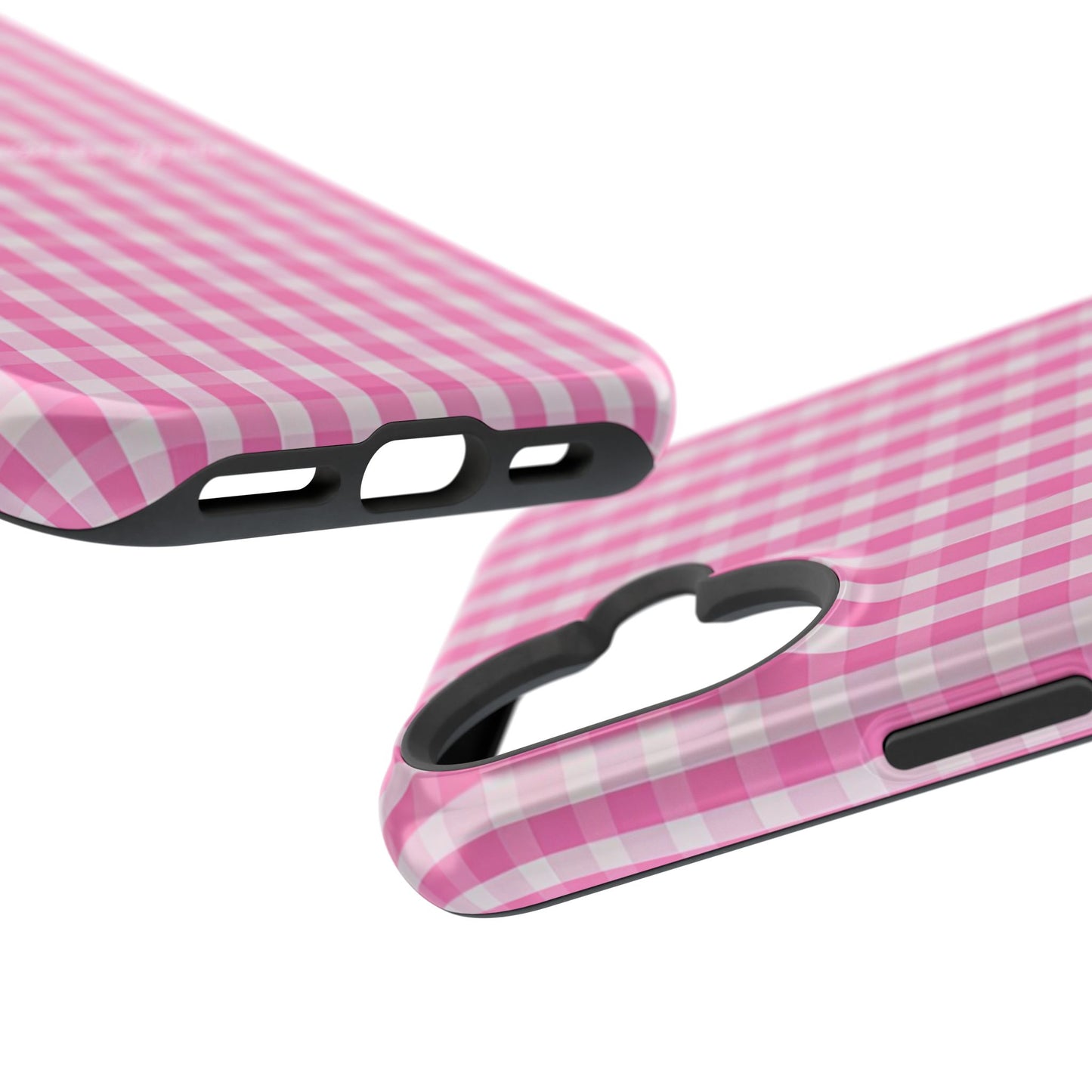Jesus loves you Pink Gingham Phone Case MagSafe
