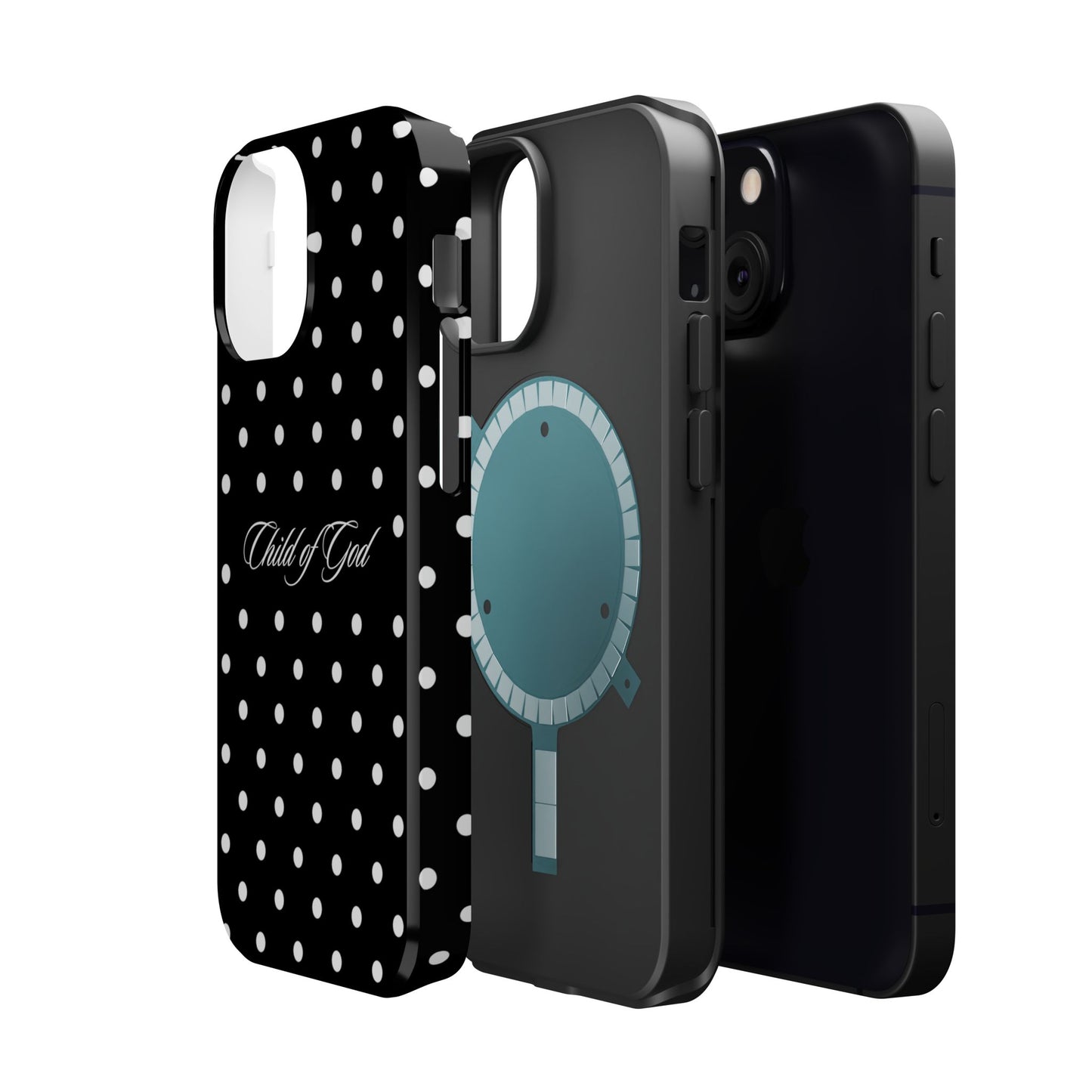 Child of God Black Polka Dot MagSafe Phone Case