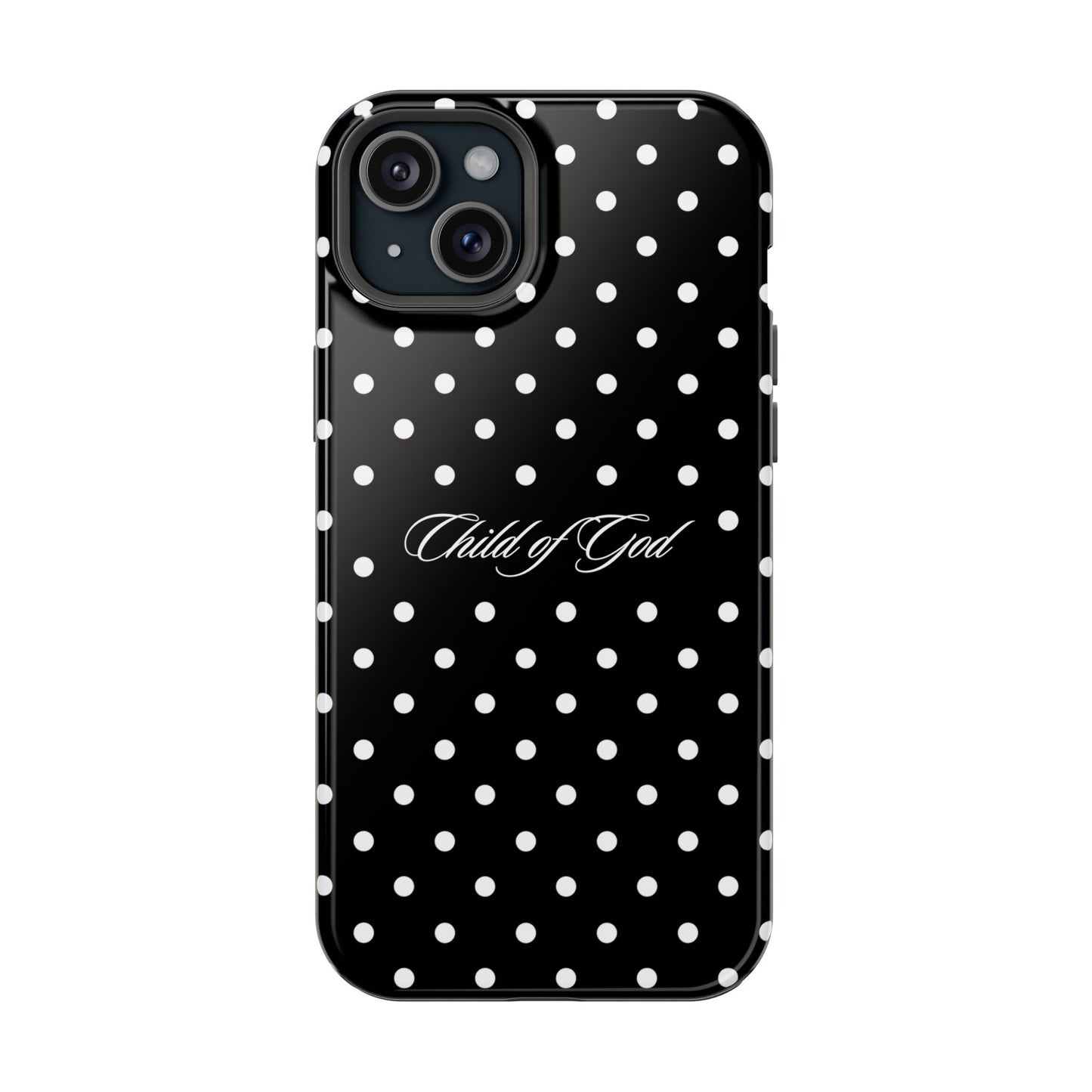 Child of God Black Polka Dot MagSafe Phone Case