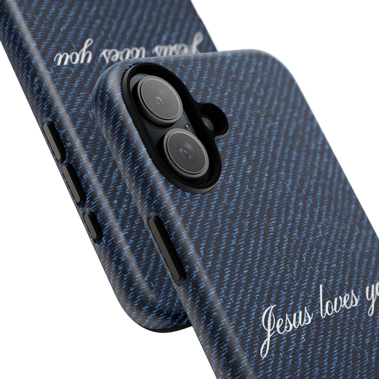 Jesus loves you Dark Denim Phone Case