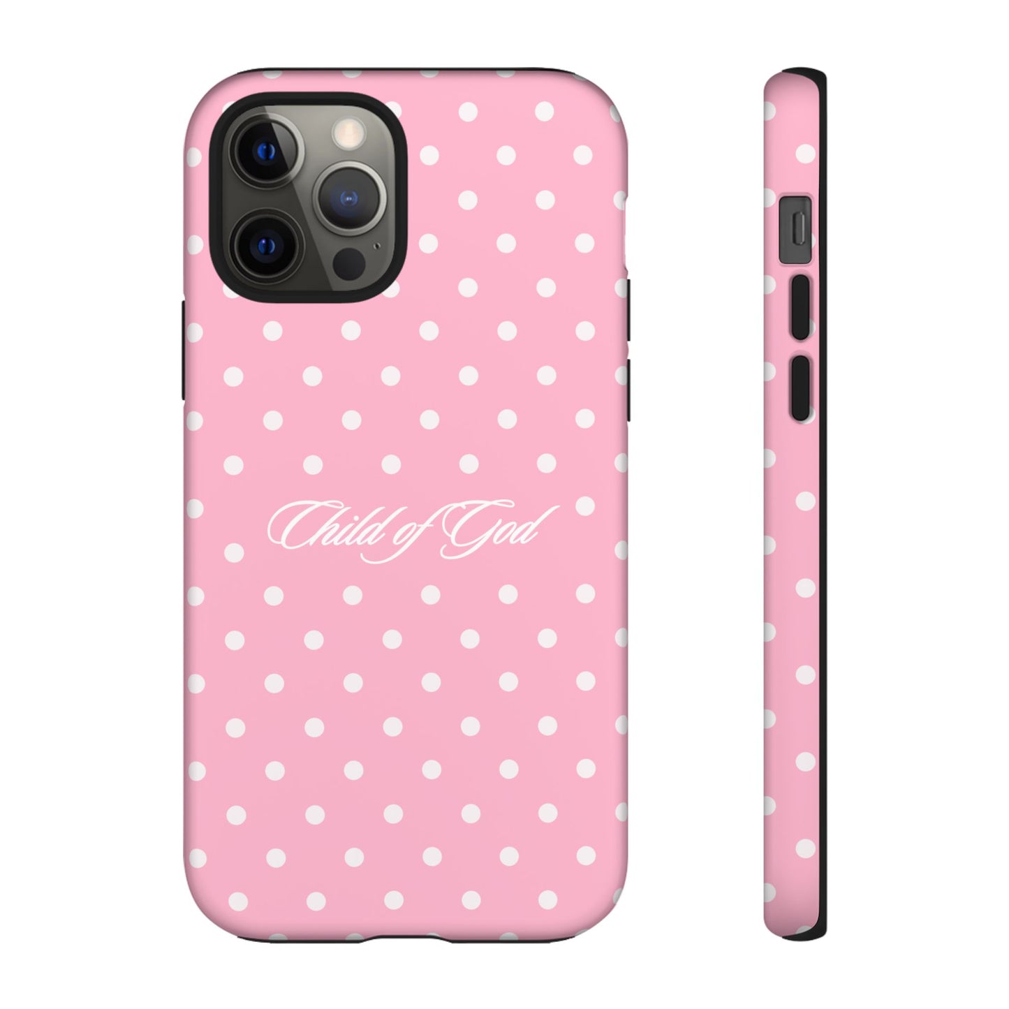 Child of God Pink Polka Dot Phone Case