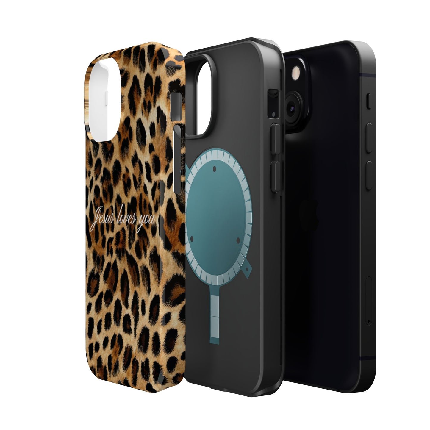 Jesus loves you Leopard Phone Case MagSafe