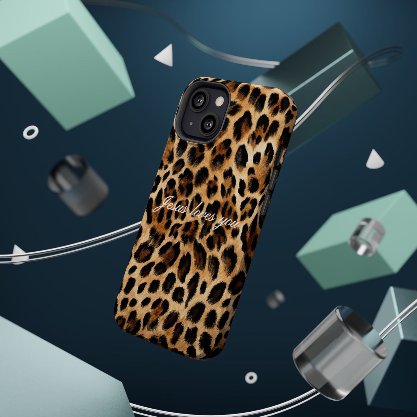 Jesus loves you Leopard Phone Case MagSafe