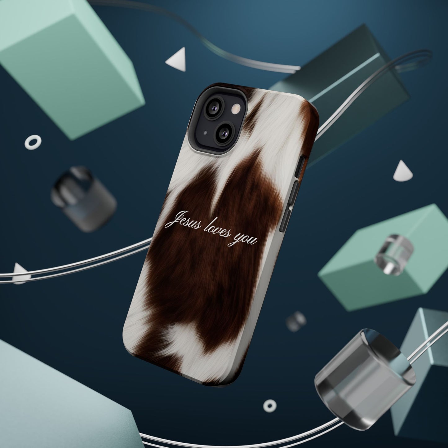 Jesus loves you Cow MagSafe Phone Case