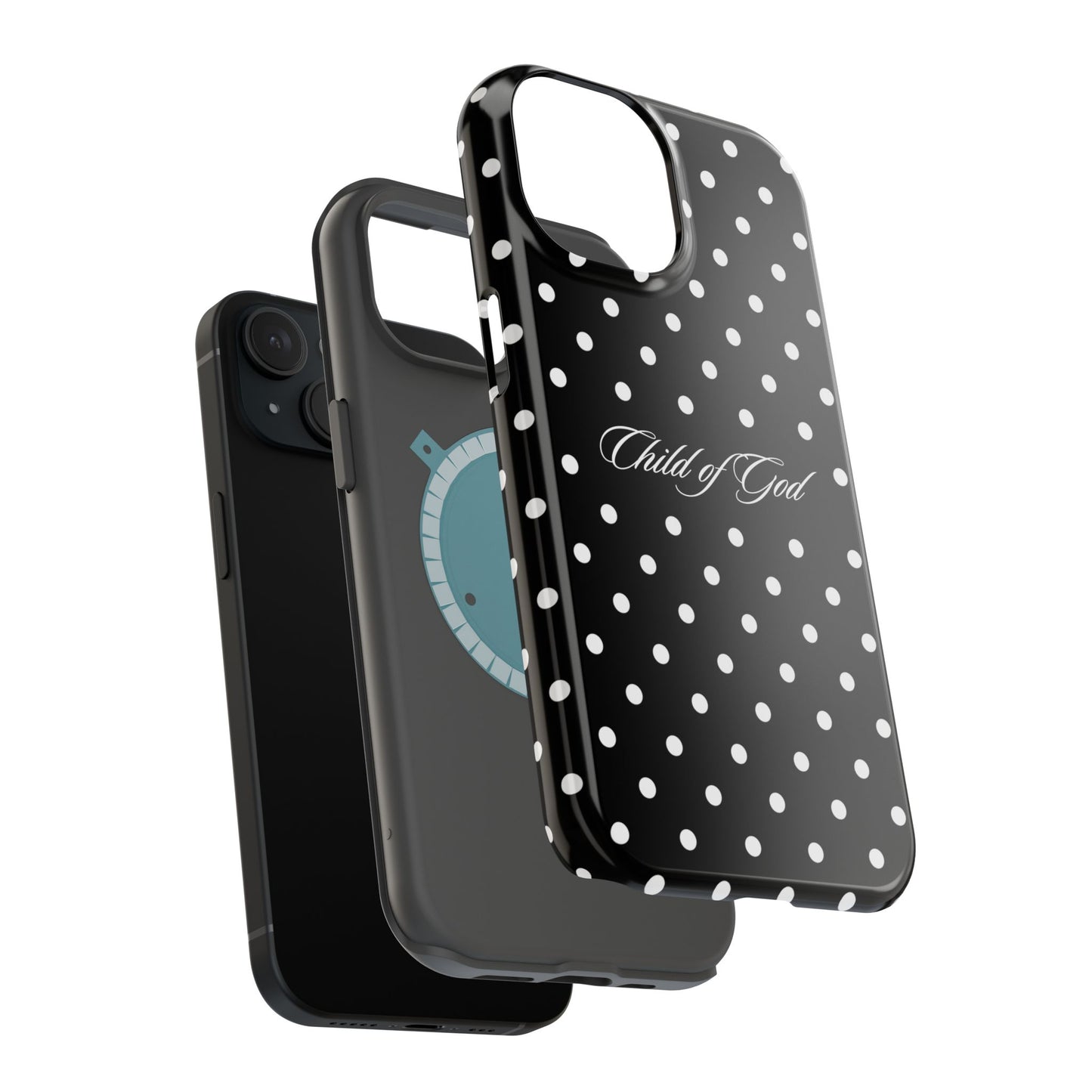 Child of God Black Polka Dot MagSafe Phone Case