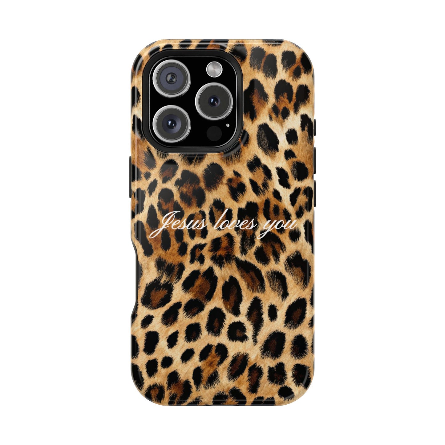 Jesus loves you Leopard Phone Case MagSafe