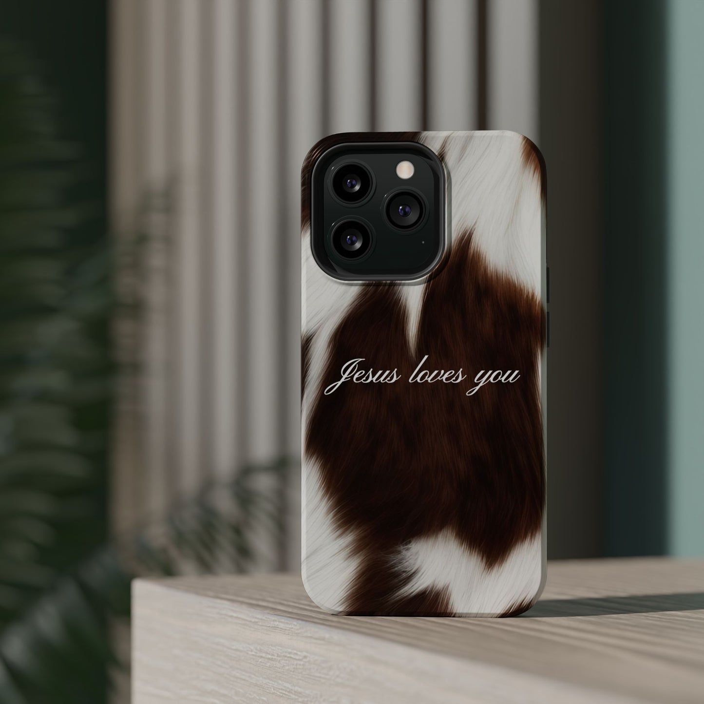 Jesus loves you Cow MagSafe Phone Case