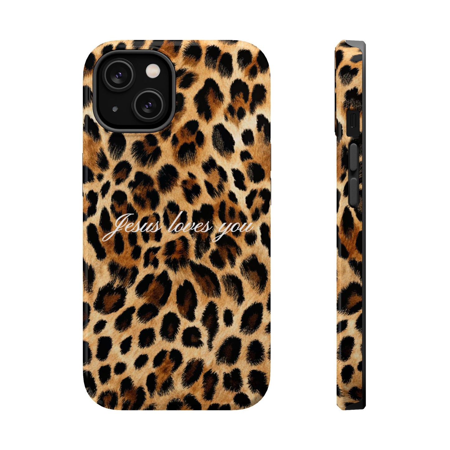 Jesus loves you Leopard Phone Case MagSafe