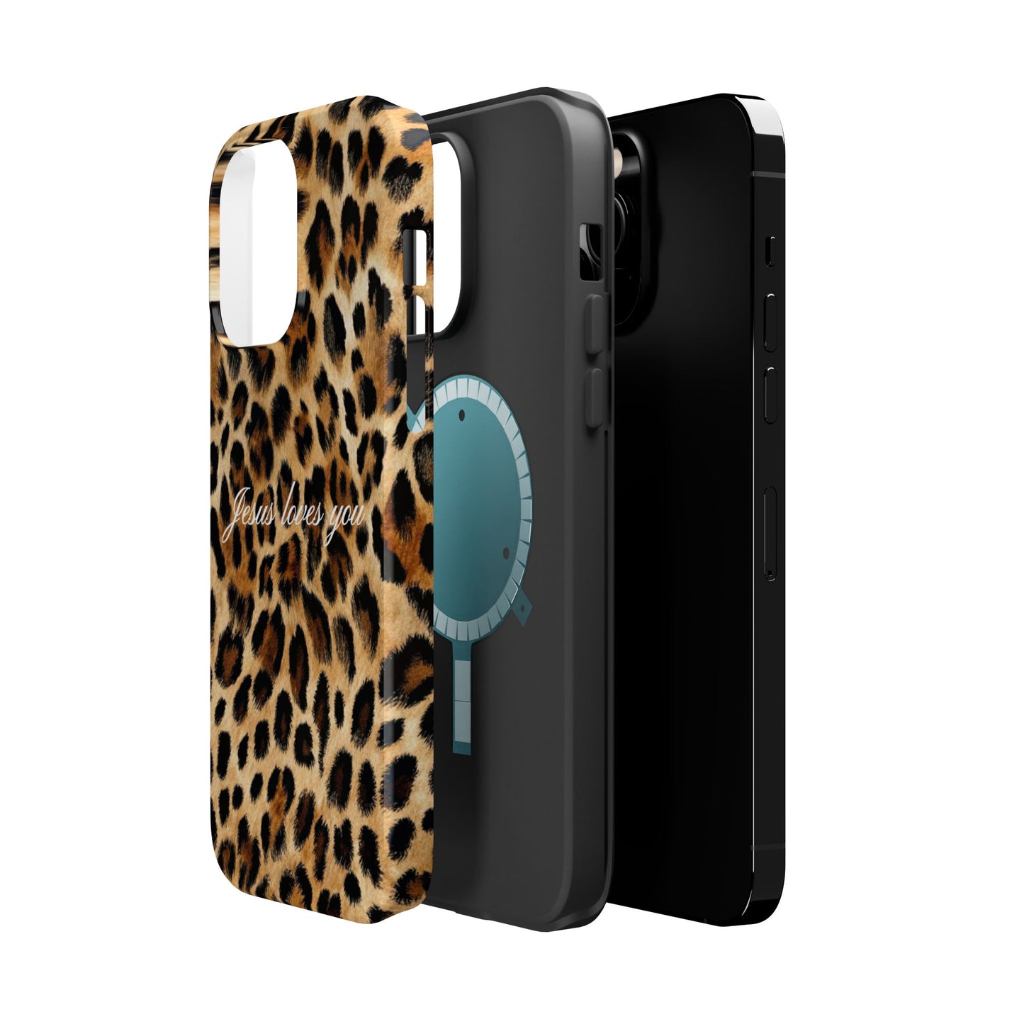 Jesus loves you Leopard Phone Case MagSafe