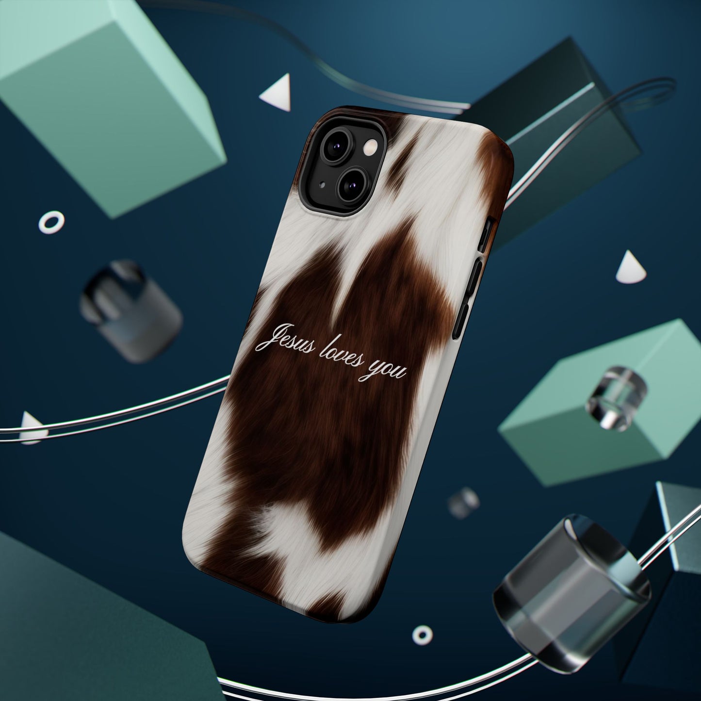 Jesus loves you Cow MagSafe Phone Case
