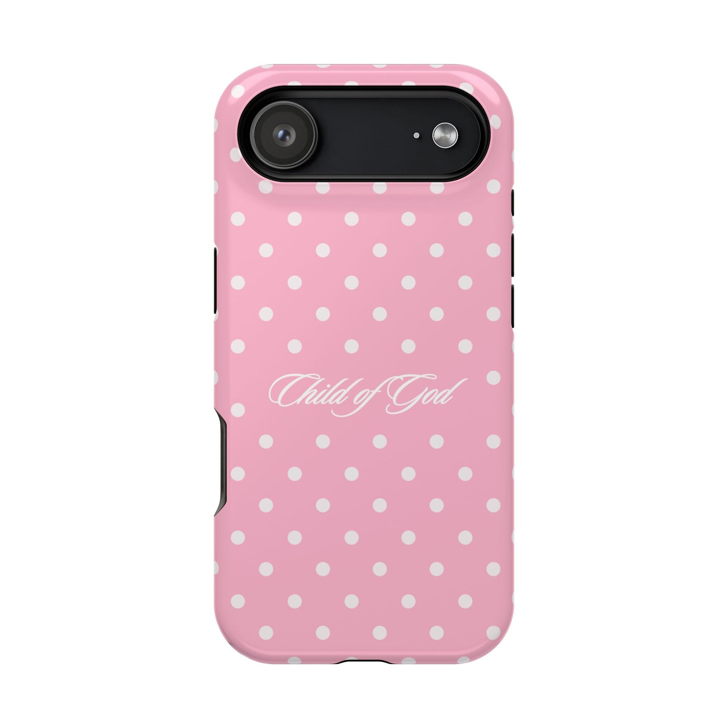 Child of God Pink Polka Dot Phone Case MagSafe