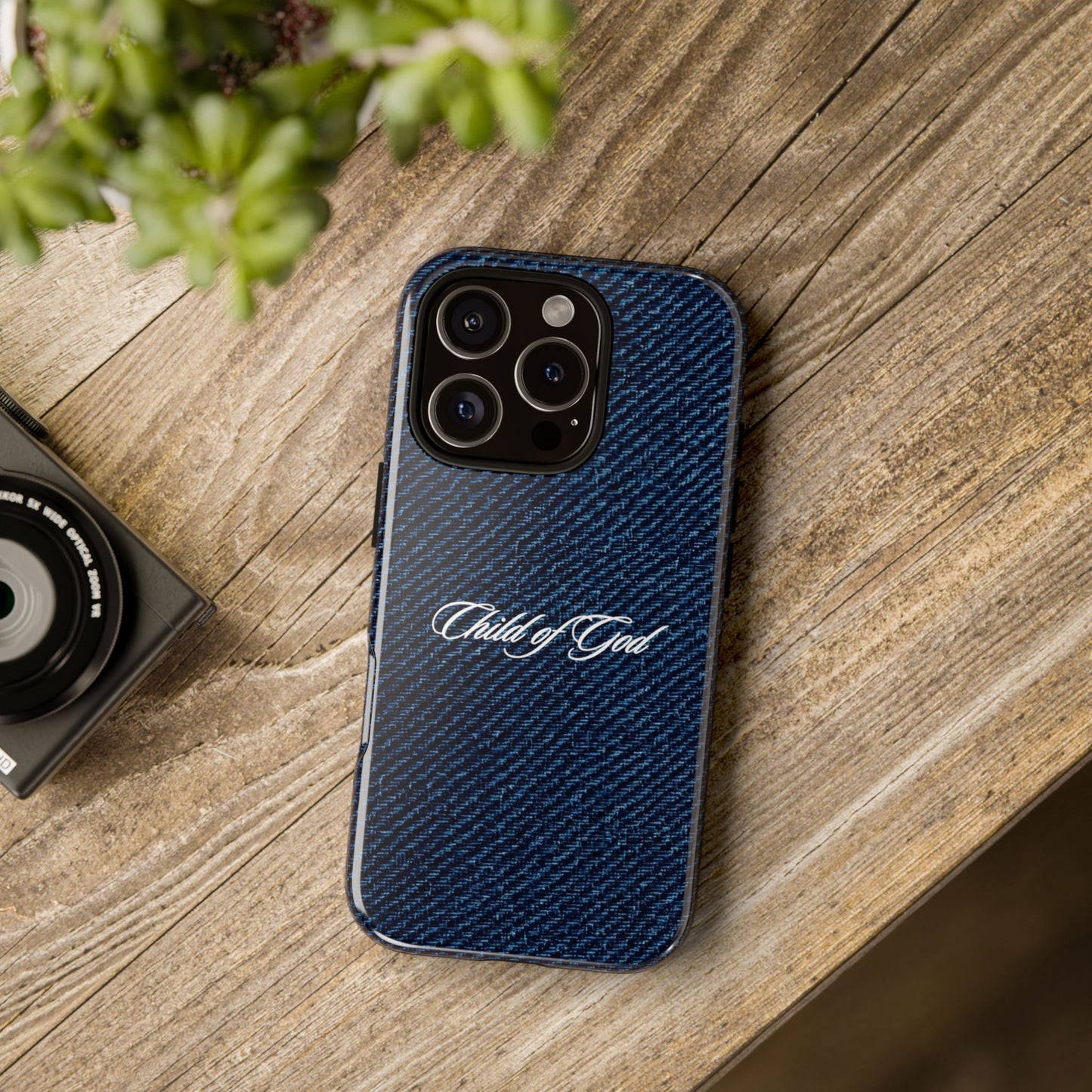 Child of God Denim Phone Case