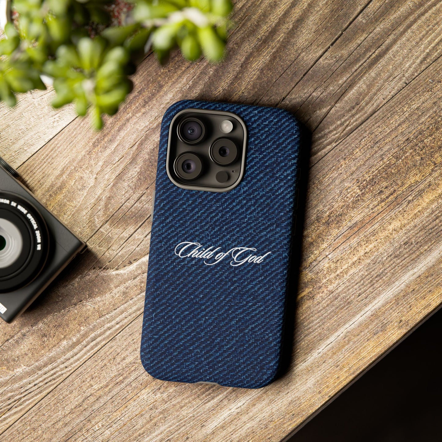 Child of God Denim Phone Case