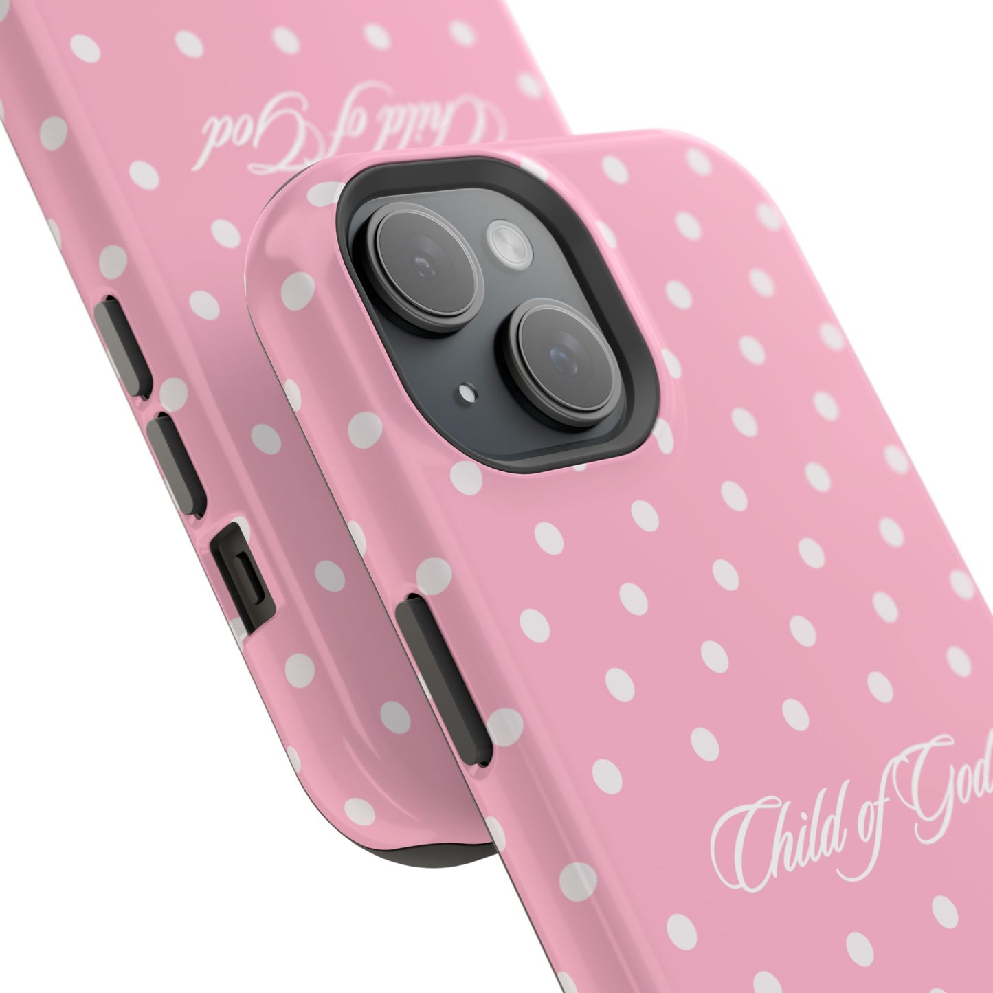 Child of God Pink Polka Dot Phone Case MagSafe