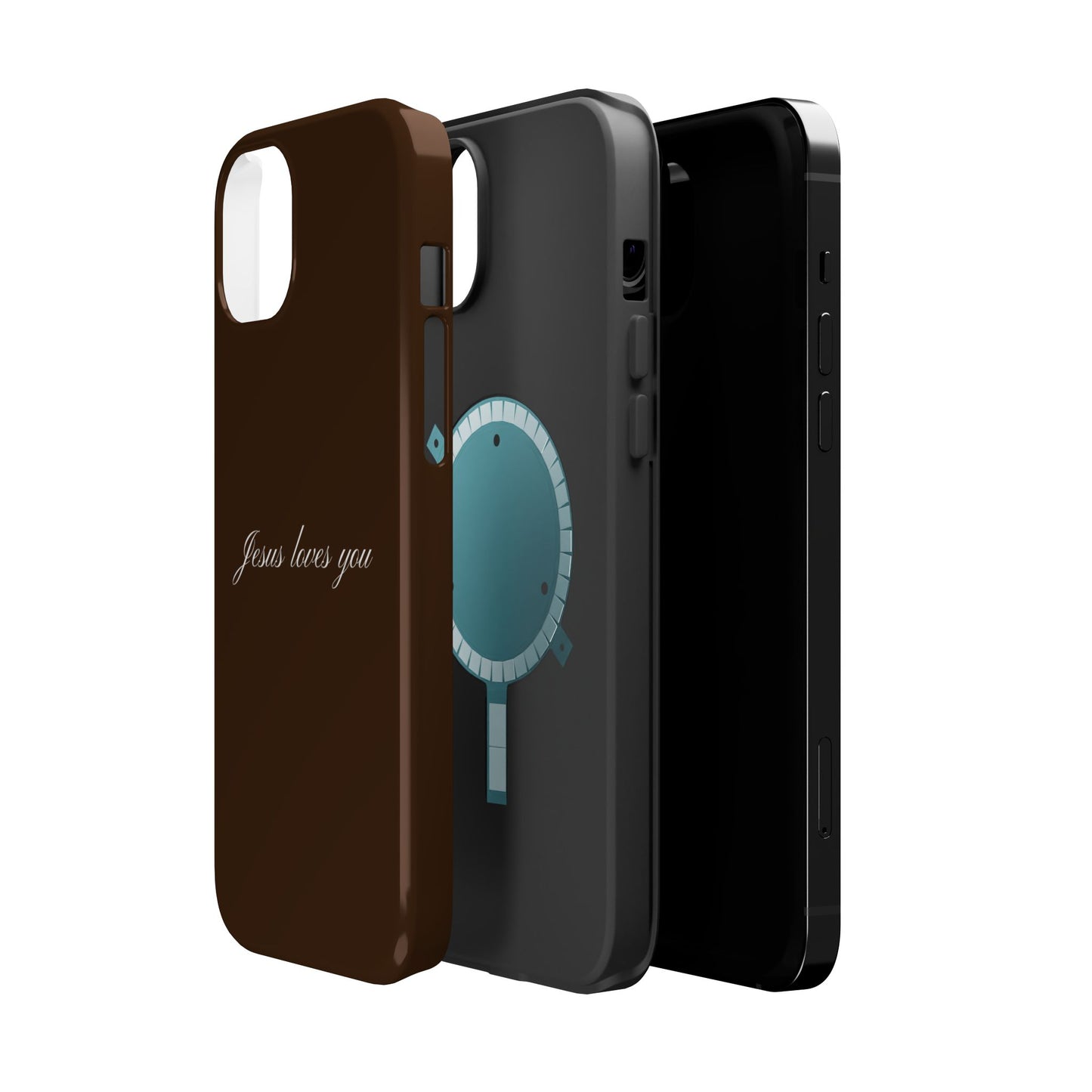 Jesus loves you Espresso MagSafe Phone Case