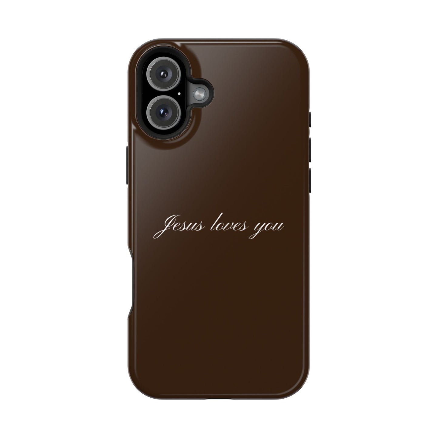 Jesus loves you Espresso MagSafe Phone Case