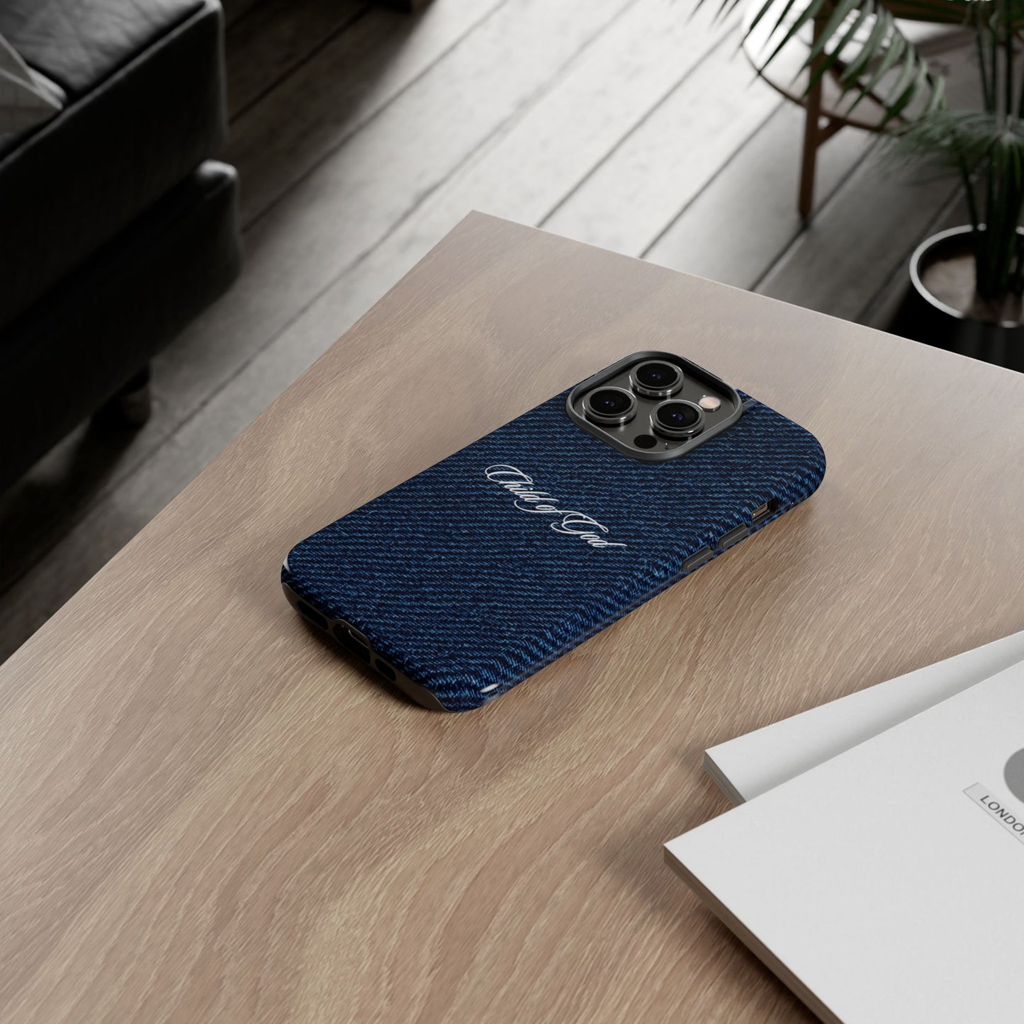 Child of God Denim Phone Case