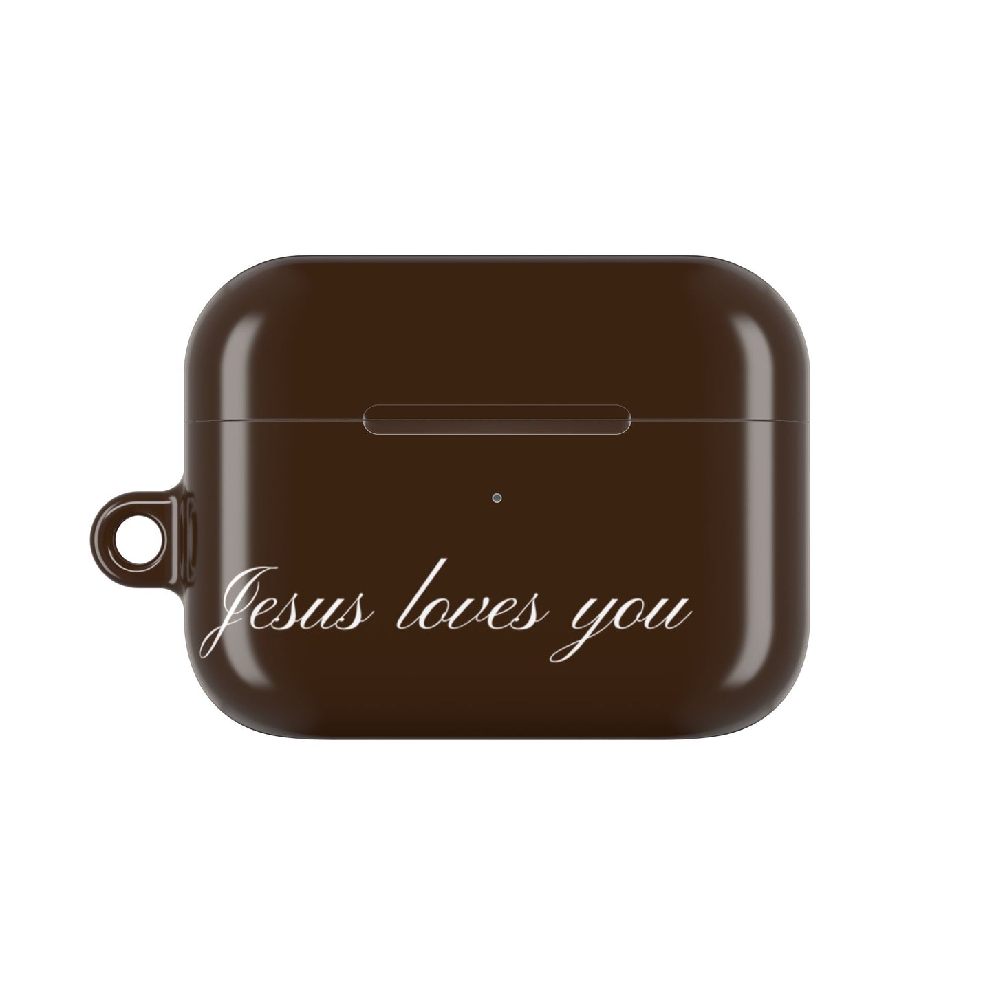 Jesus loves you Espresso AirPods Case
