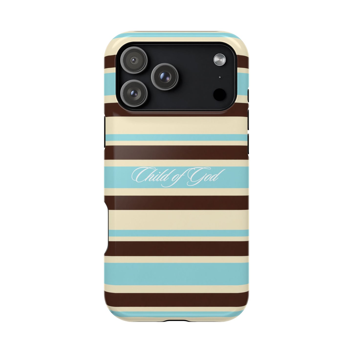 Child of God Aqua Stripe MagSafe Phone Case