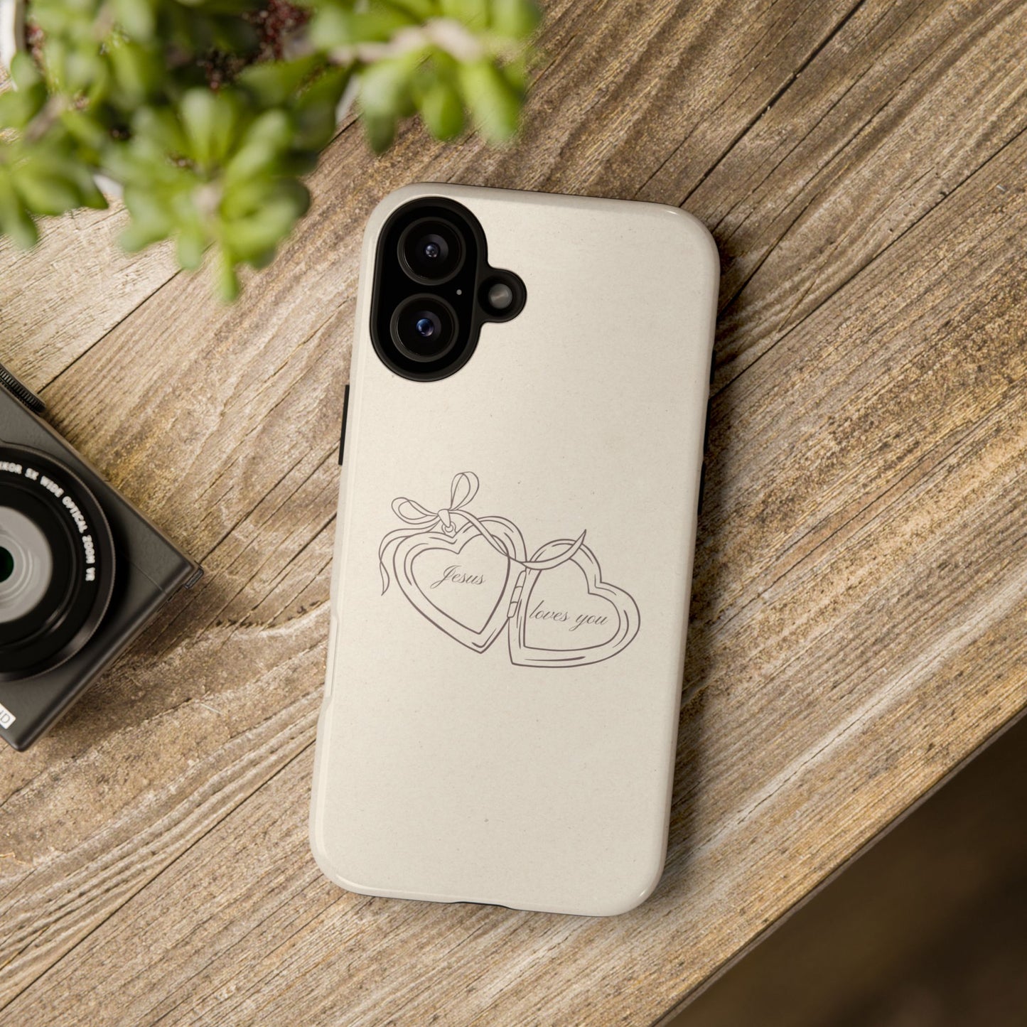 Jesus loves you Locket Phone Case
