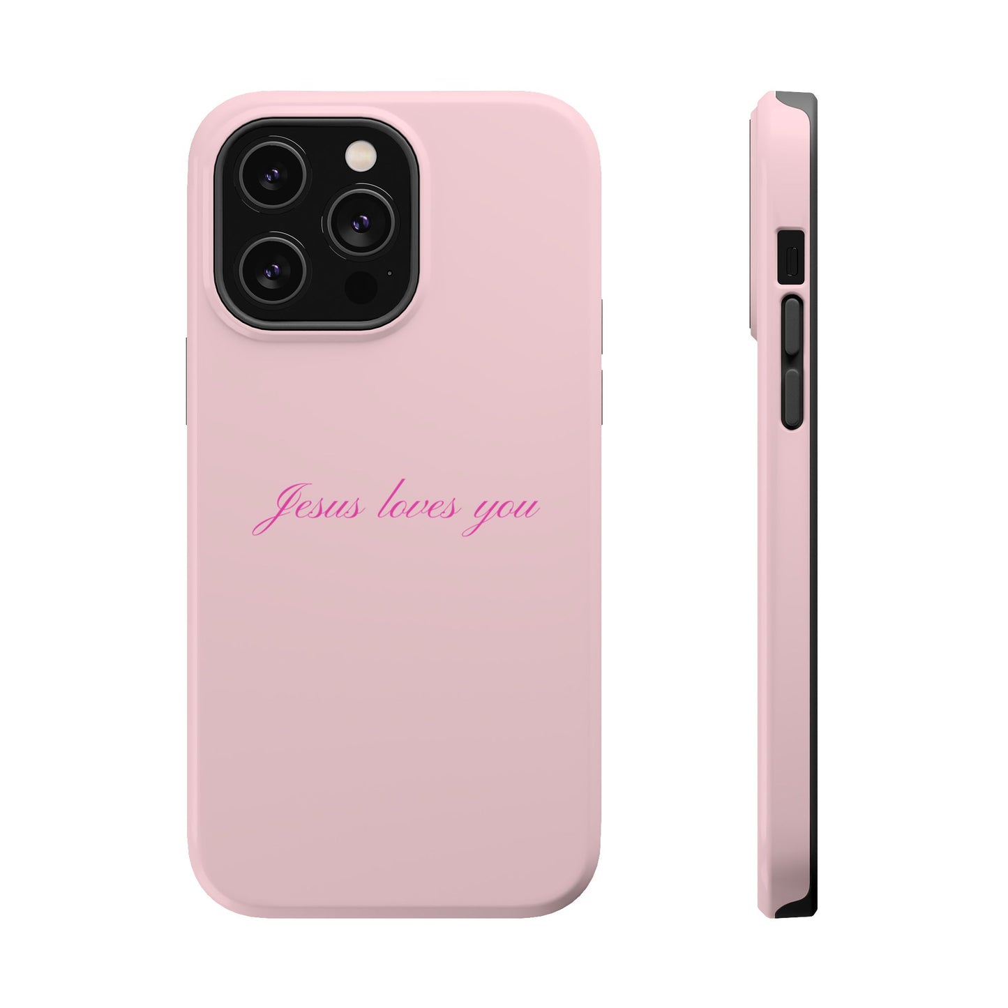 Jesus loves you Baby Pink Phone Case MagSafe