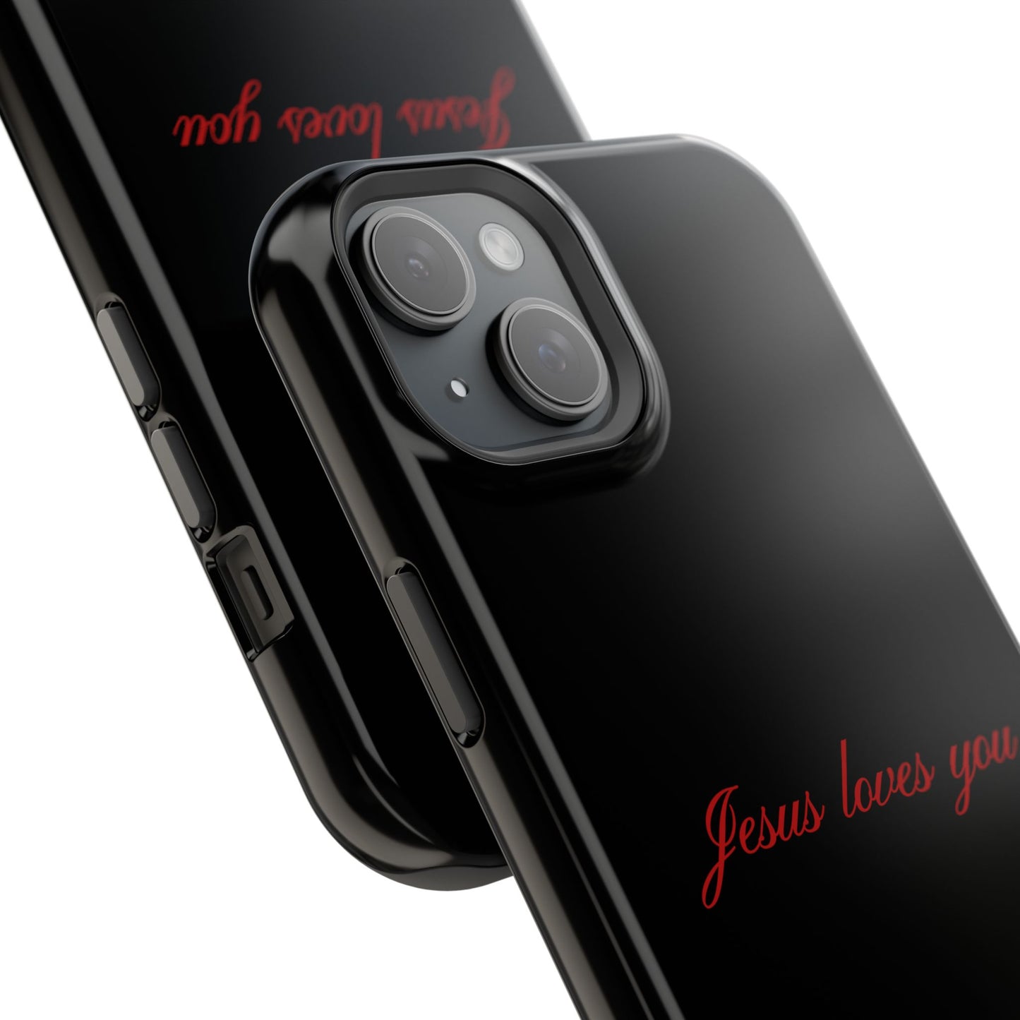 Jesus loves you Black MagSafe Phone Case